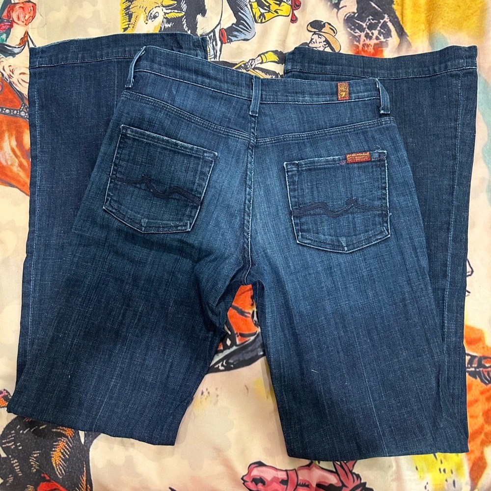 7FAMK 7 for all Mankind Ginger jeans-size 28, inseam 32